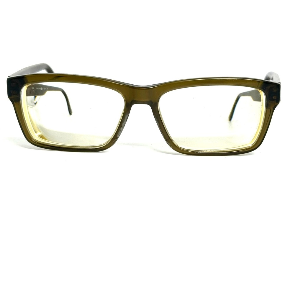 Lacoste L2721 210 Rectangular Eyeglasses Frames Olive Green Brown 145mm